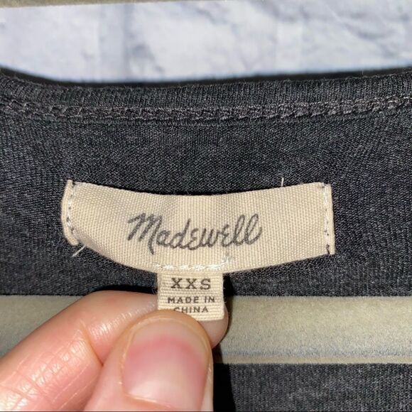 Madewell t-shirt scoopneck short sleeve dress sz XXS women - Picture 9 of 11